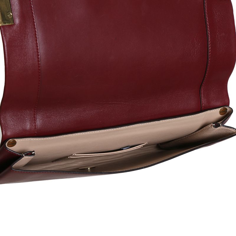 Clutch-Chloe-Couro-Vinho