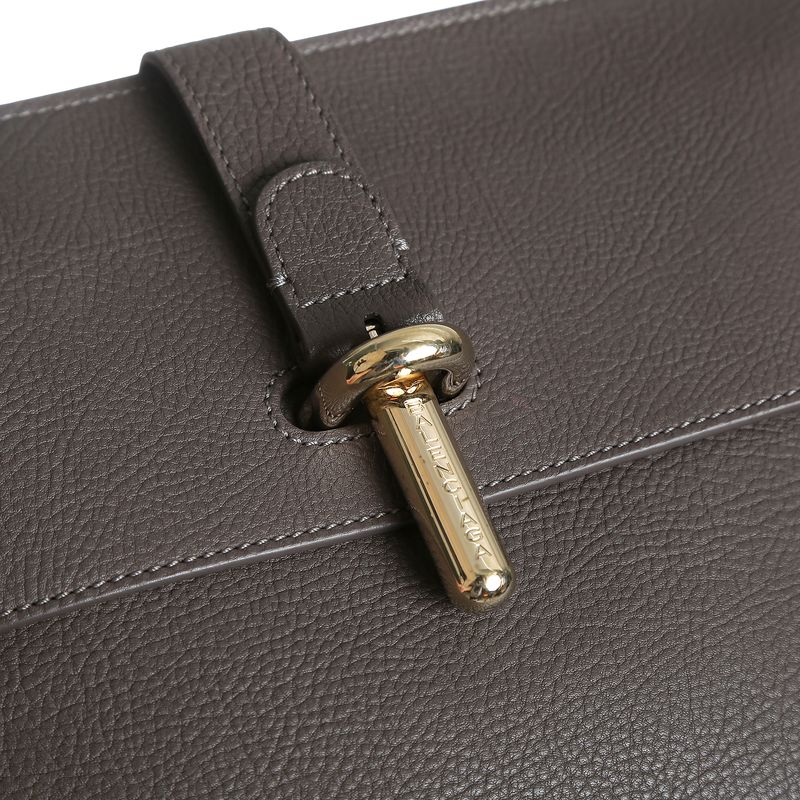 Clutch-Balenciaga-Couro-Cinza