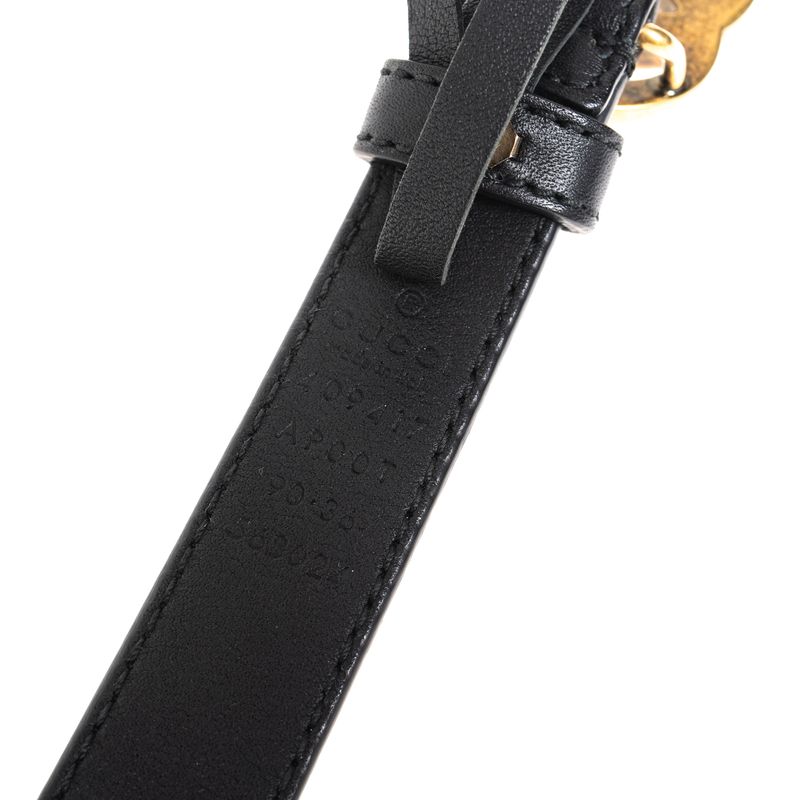 Cinto-Gucci-GG-Couro-Preto