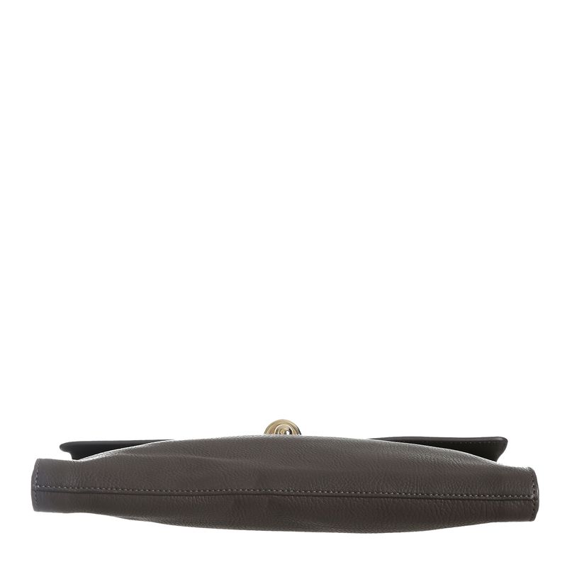 Clutch-Balenciaga-Couro-Cinza