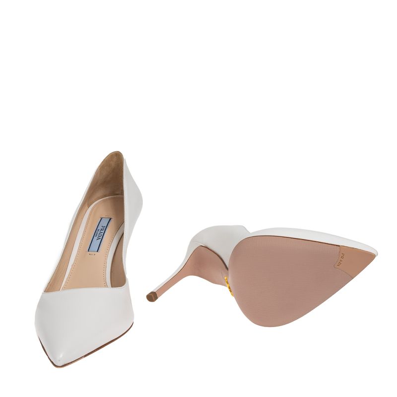 Scarpin-Prada-Couro-Branco