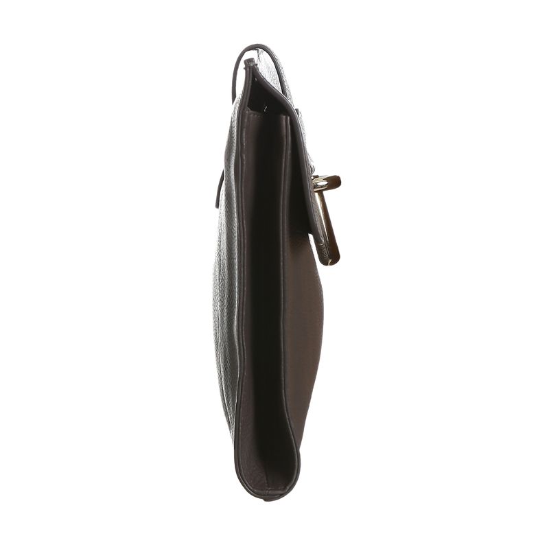 Clutch-Balenciaga-Couro-Cinza