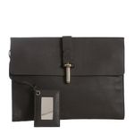 Clutch-Balenciaga-Couro-Cinza