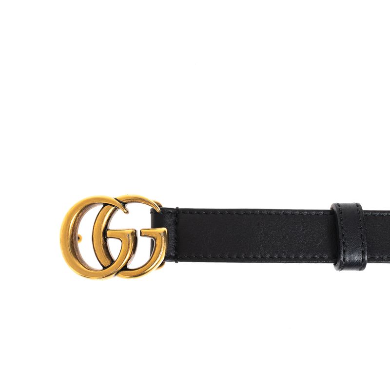 Cinto-Gucci-GG-Couro-Preto