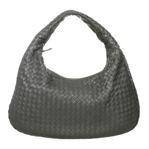 Bolsa Bottega Veneta Hobo Intrecciato Cinza