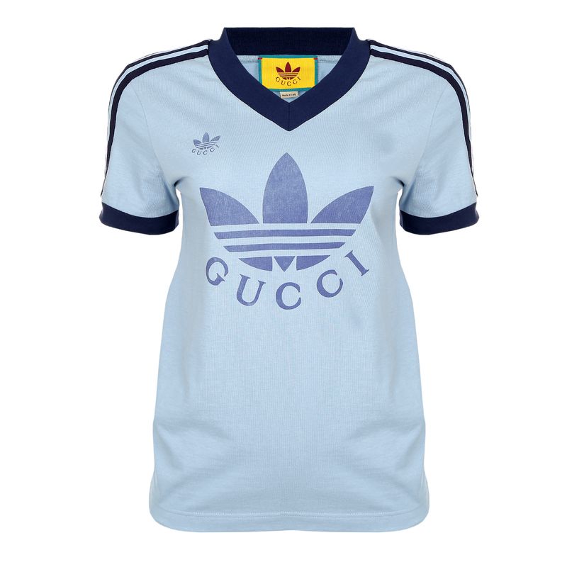 Camiseta-Gucci-Adidas-Azul