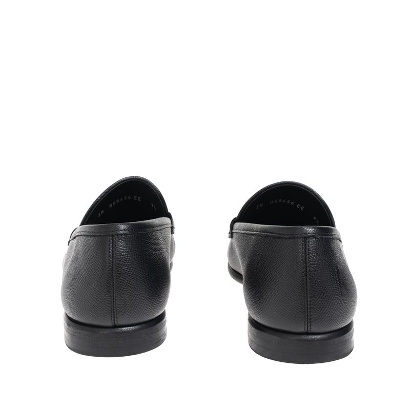 Mocassim-Salvatore-Ferragamo-Gancini-Couro-Preto