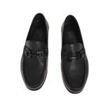 Mocassim-Salvatore-Ferragamo-Gancini-Couro-Preto