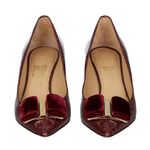Scarpin-Salvatore-Ferragamo-Couro-e-Veludo-Vinho-