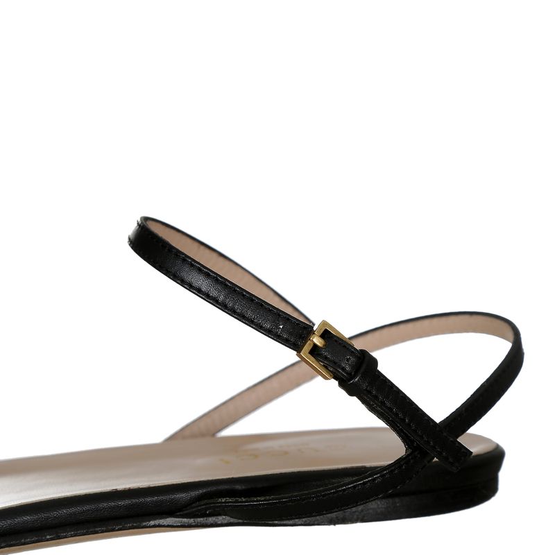 Sandalia-Gucci-Rasteira-GG-Preta