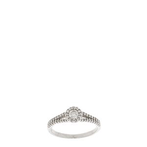 Anel Solitário Vivara Ouro Branco e Diamantes