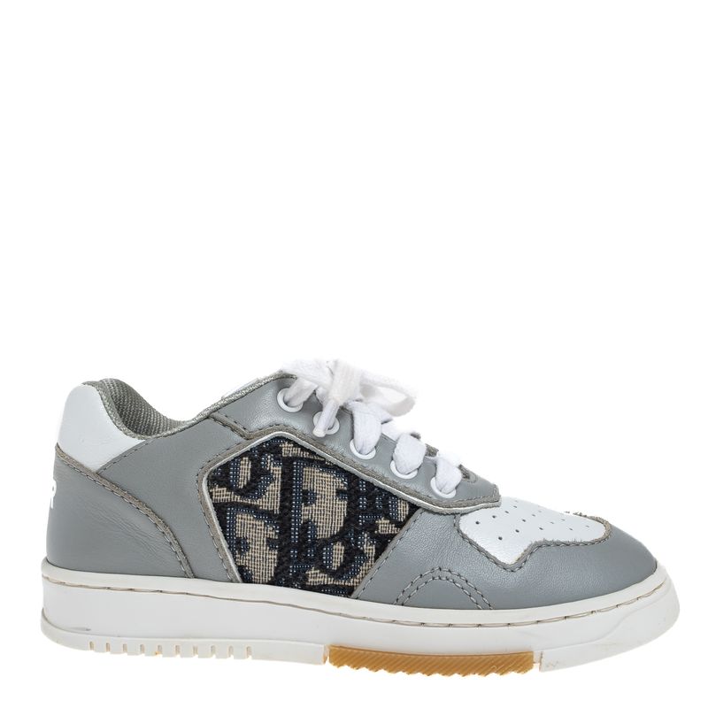 Tenis-Christian-Dior-Infantil-B27-Branco-e-Cinza