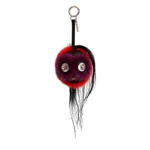 Chaveiro Fendi Monster Vermelho e Roxo