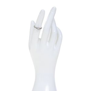 Anel Solitário Vivara Ouro Branco e Diamantes