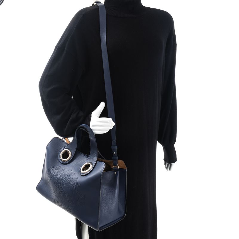 Bolsa-Burberry-Logo-Couro-Azul