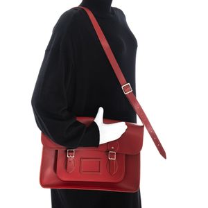 Bolsa Cambridge Satchel Batchel Vermelha