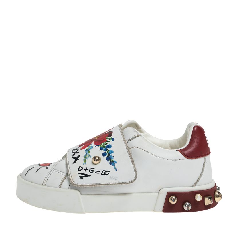 Tenis-Dolce---Gabbana-Infantil-Portofino-Aplicacoes-Branco