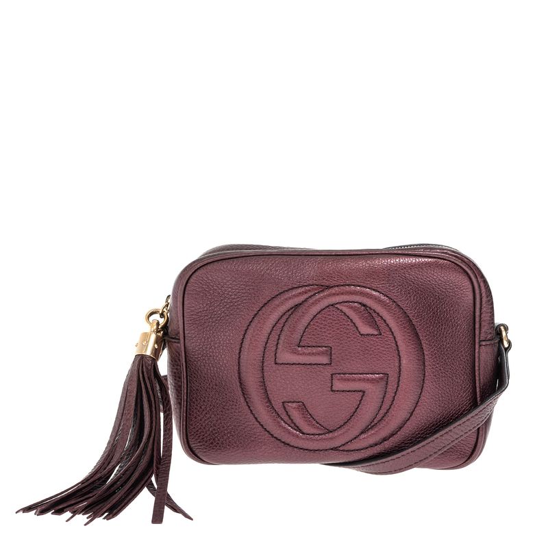Bolsa-Gucci-Disco-Metalizada-Vinho