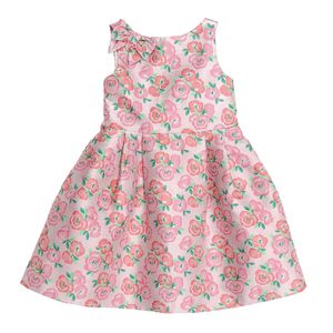 Vestido Janie and Jack Floral com Laço Rosa