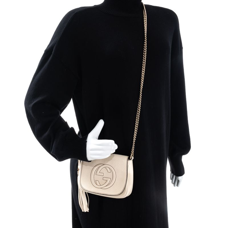 Bolsa-Gucci-Soho-Chain-Couro-Branca