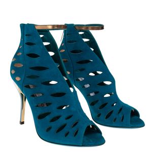 Sandália Jimmy Choo Pepe Toe Camurça Verde