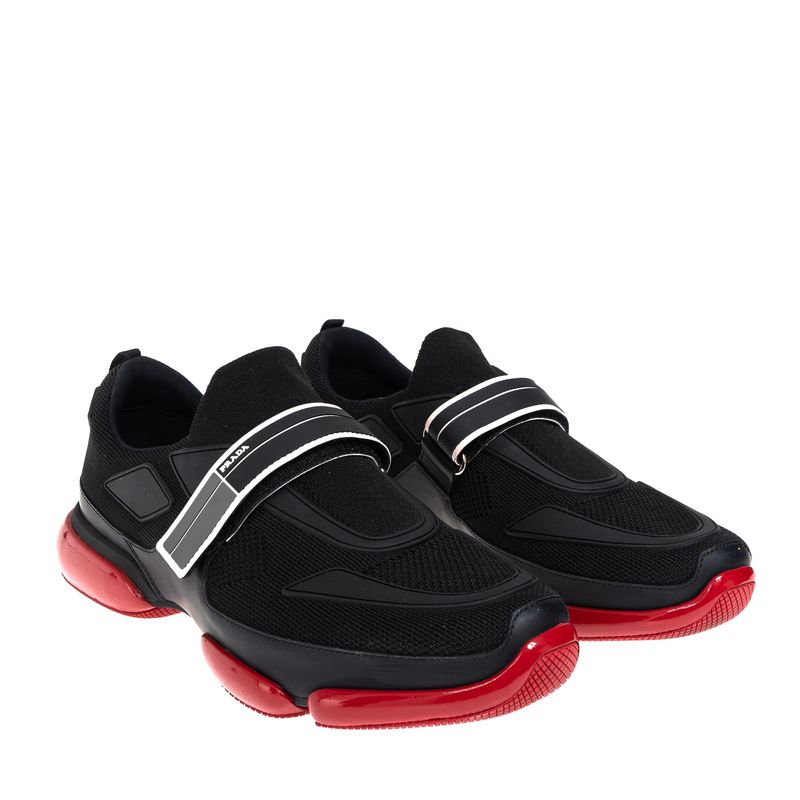 Tenis-Prada-Cloudbust-Preto-e-Vermelho