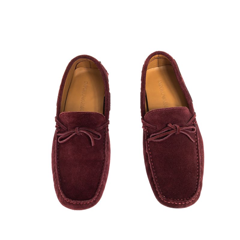 Mocassim-Emporio-Armani-Camurca-Bordo