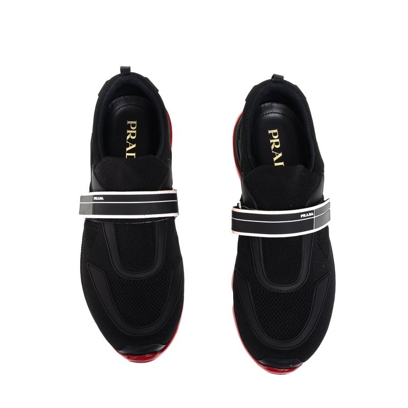 Tenis-Prada-Cloudbust-Preto-e-Vermelho
