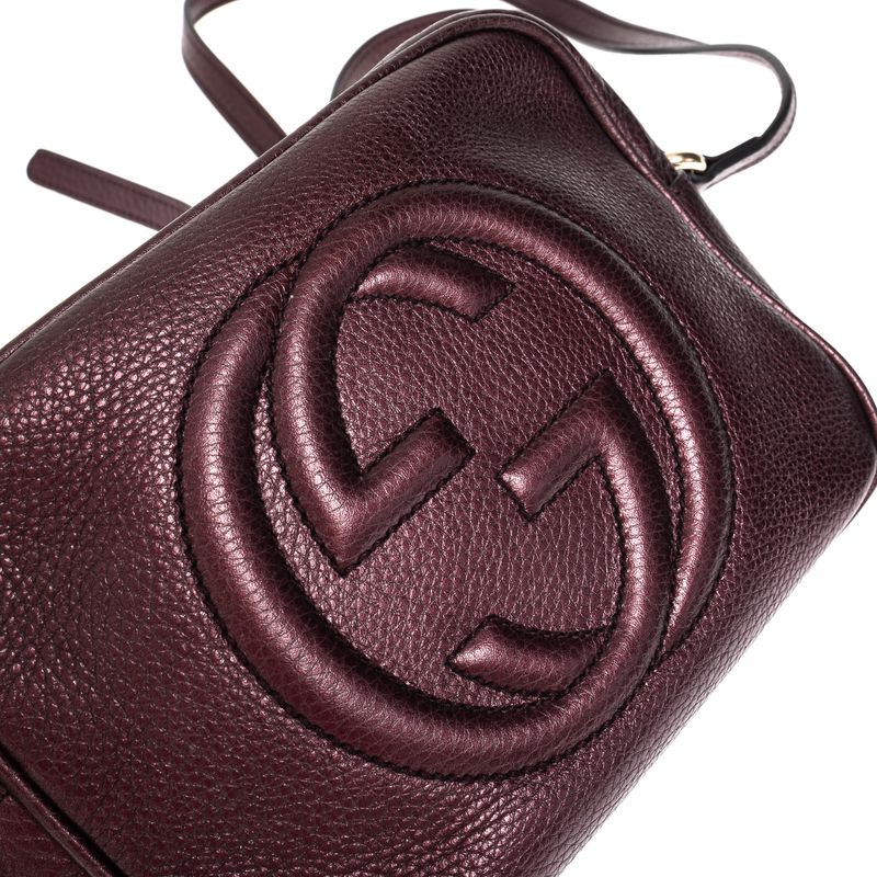 Bolsa-Gucci-Disco-Metalizada-Vinho