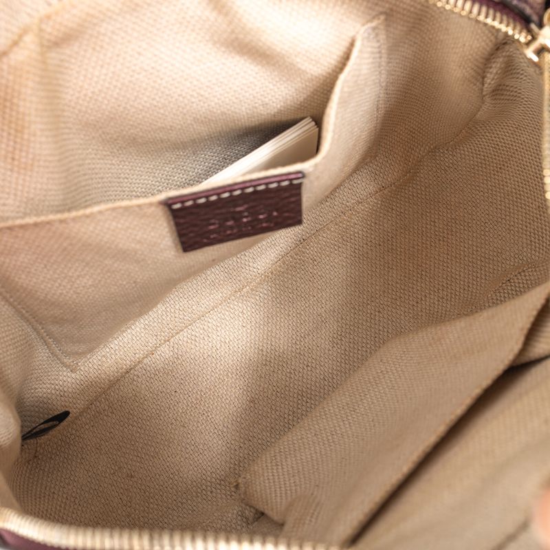 Bolsa-Gucci-Disco-Metalizada-Vinho