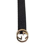 Cinto-Gucci-GG-Interlocking-Guccissima-Preto