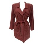 Blazer-Framed-Viscose-Vermelho