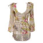 Vestido-Matthew-Williamson-Seda-Estampa-Pixels-Colorida