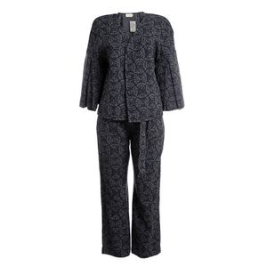 Conjunto A Niemeyer Estampado Azul