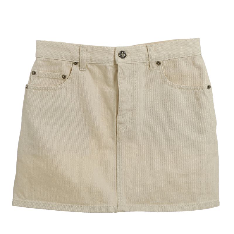 Saia-Saint-Laurent-Jeans-Creme