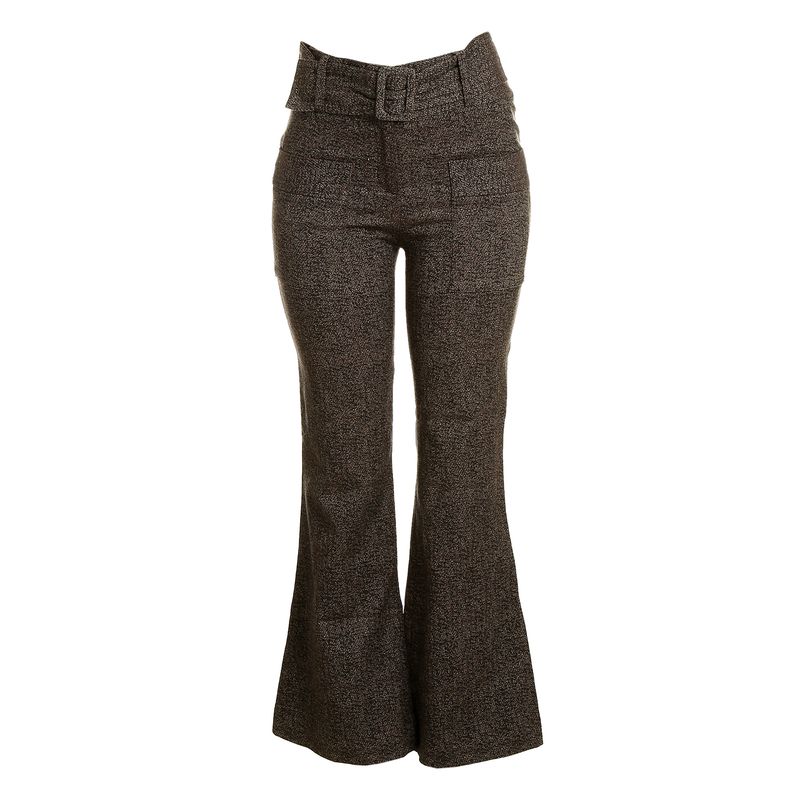 Calca-Mixed-com-Cinto-Tweed-Bordo