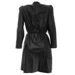 Vestido-Emporio-Armani-Couro-Preto