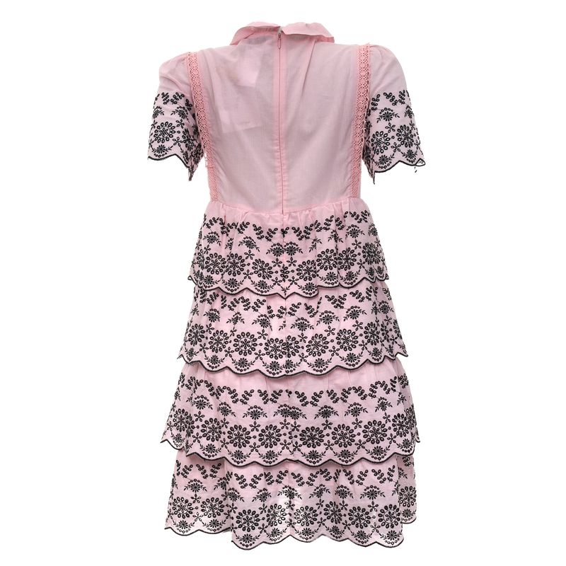 Vestido-Blumarine-Lese-Rosa-e-Preto