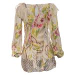 Vestido-Matthew-Williamson-Seda-Estampa-Pixels-Colorida