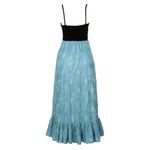 Vestido-Cris-Barros-Estampado-Preto-e-Azul-