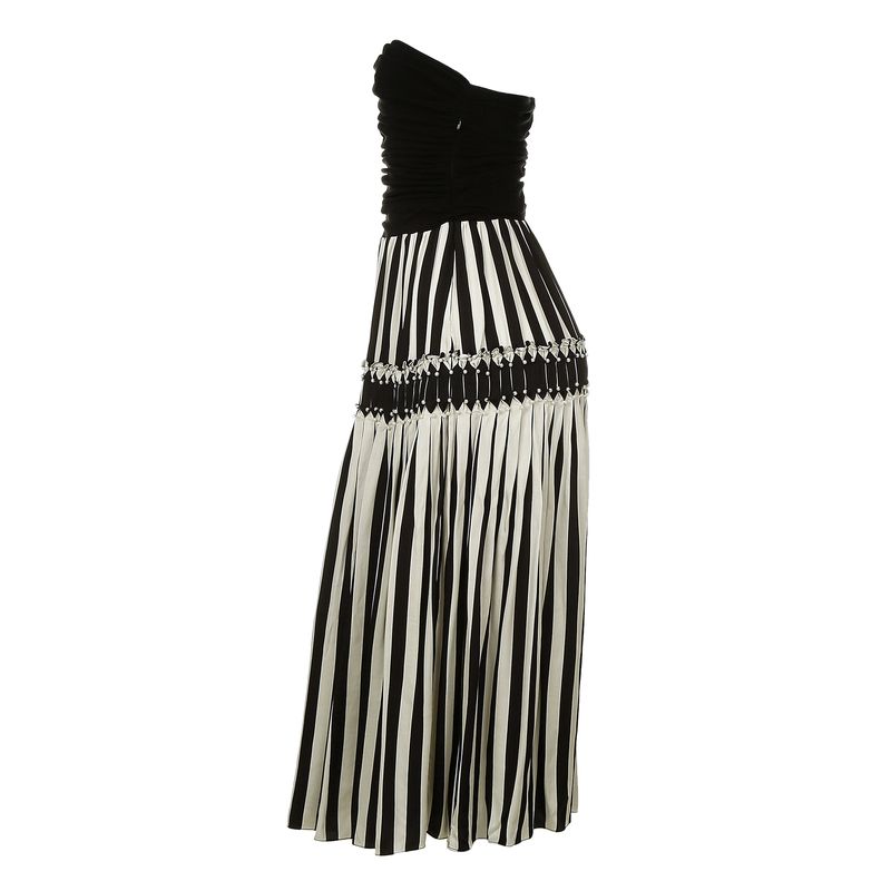 Vestido-Cris-Barros-Estampado-Preto-e-Branco-