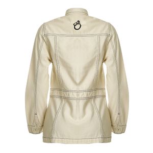 Jaqueta Cris Barros Jeans Creme