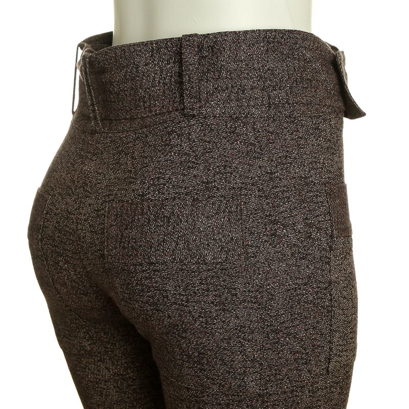 Calca-Mixed-com-Cinto-Tweed-Bordo