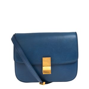 Bolsa Celine Classic Box Couro Azul