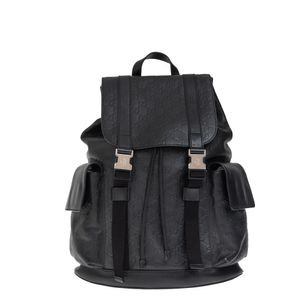 Mochila Gucci Guccissima Couro Preta