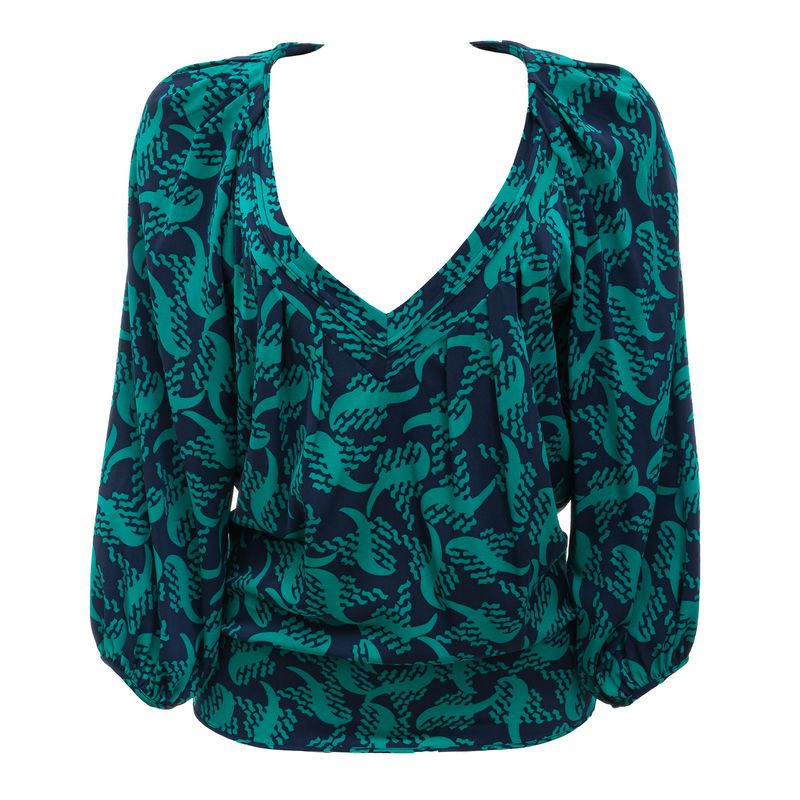 Camisa-Diane-von-Furstenberg-Estampada-Azul-e-Verde