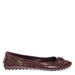 Sapatilha-Louis-Vuitton-Logo-Verniz-Bordo