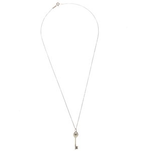 Colar Tiffany & Co. Chave Prata e Diamante