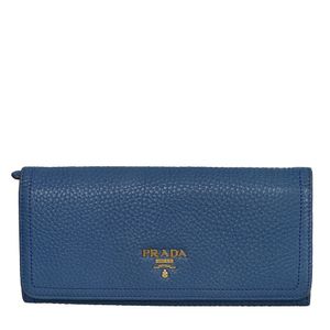 Carteira Prada Couro Azul
