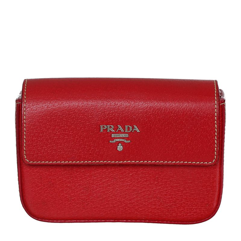 Clutch-Prada-Couro-Vermelho-